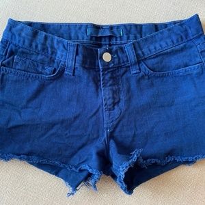 J Brand 1046 Cut-Off Shorts in Dark Blue